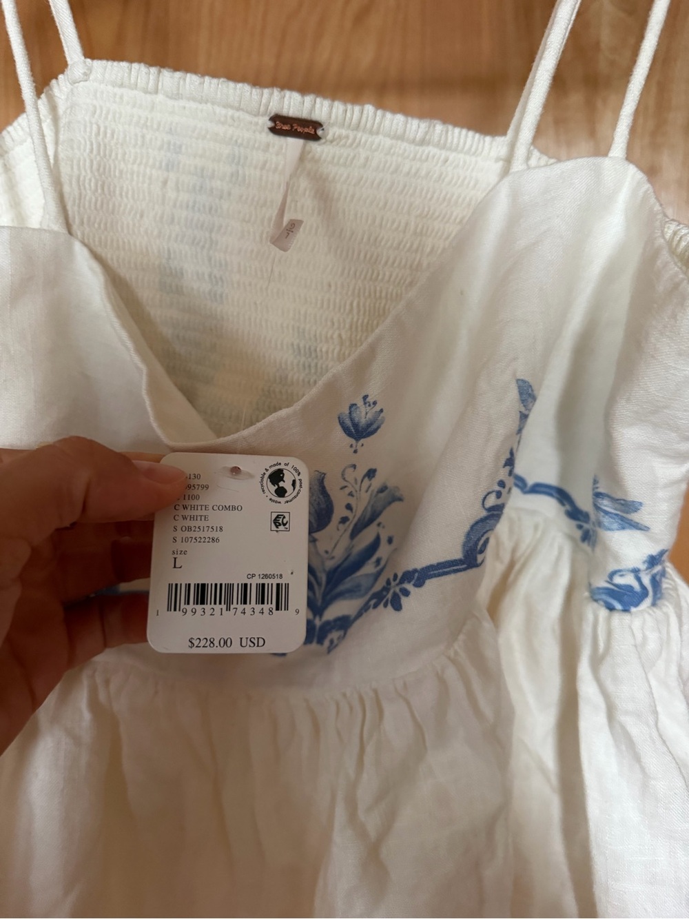 Free People White Spaghetti Strap Tank Top - Picture 3 of 4